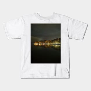 Lake Ioannina at night Kids T-Shirt